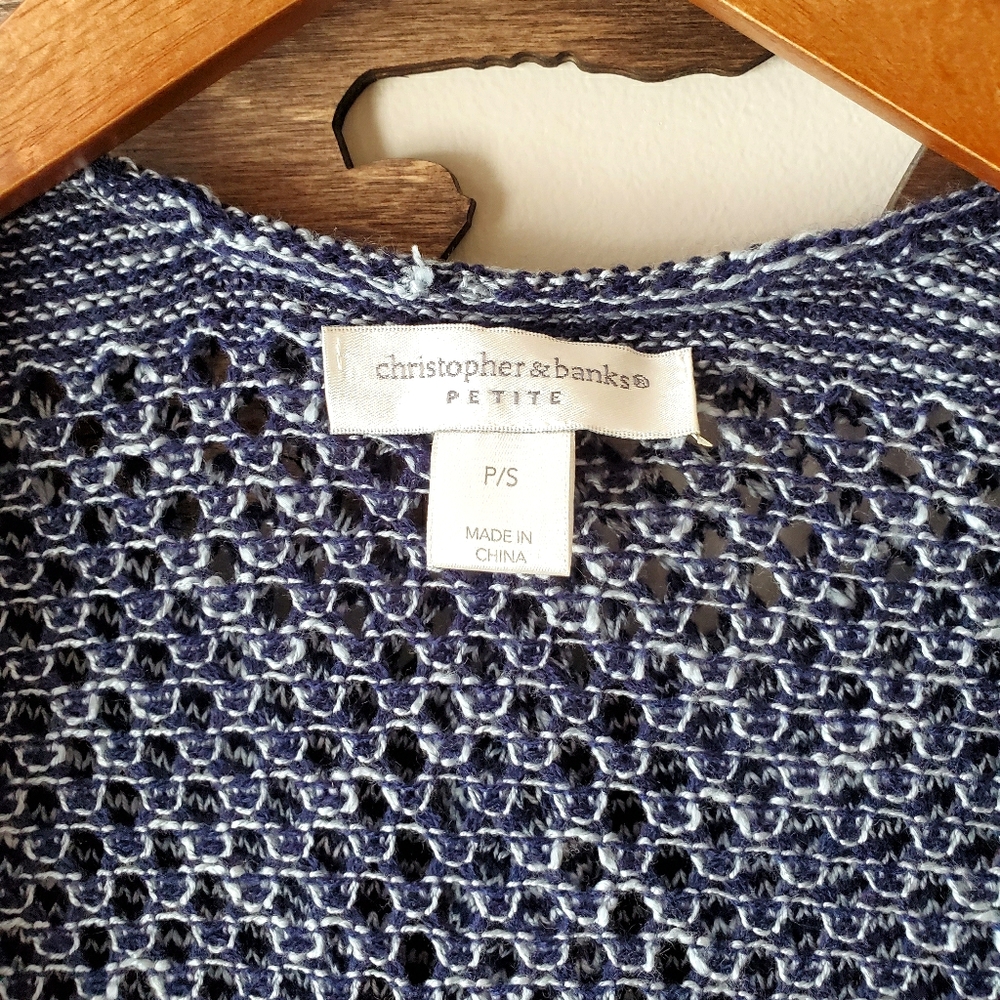 NWOT🔥Boho Hooded Knit Cardigan💙 - Picture 6 of 7